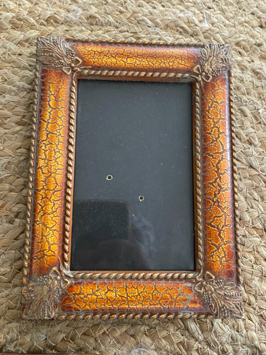 3 vintage frames with sheaves of wheat