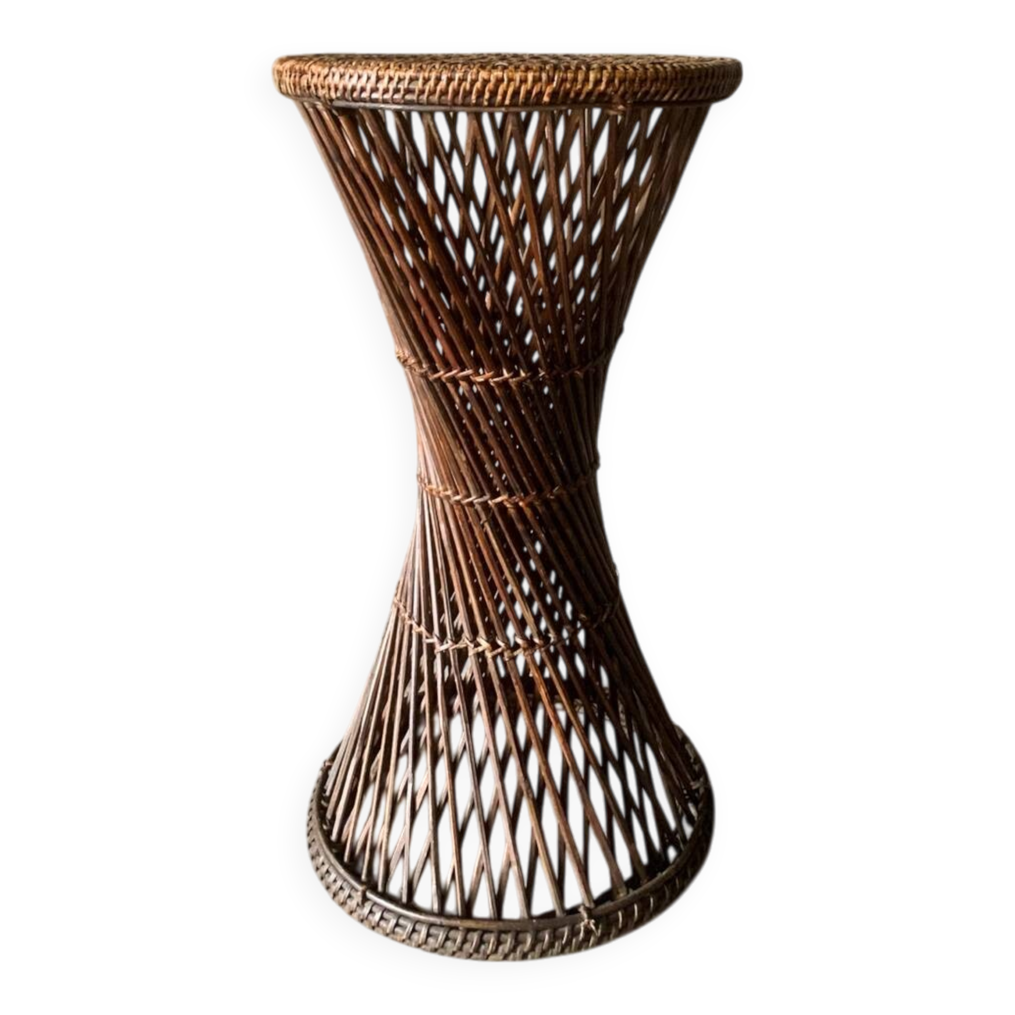 Vintage rattan saddle in “Diabolo” format