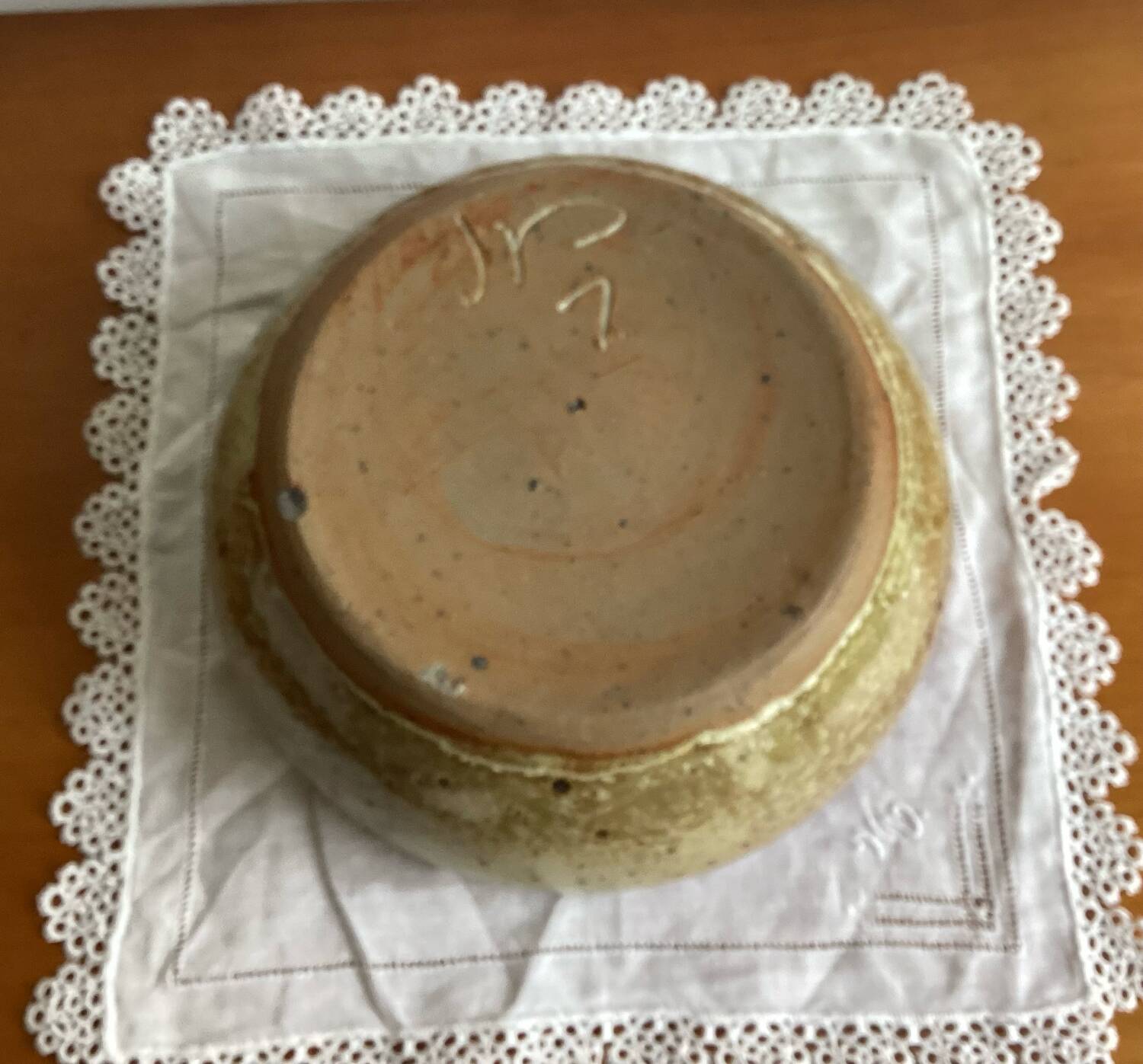 Bowl, small salad bowl, pyrite stoneware - vintage