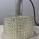 Acrylic pendant light with diamond pattern, chrome, 1970s