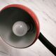 Klaus Hempel V3925/01 red desk lamp for Hustadt Leuchten, Germany 1970s