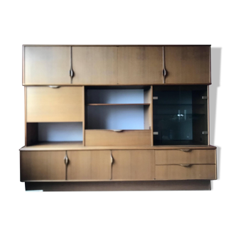 Meuble scandinave - living placage teck de qualité 1972