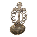Cuillère coquille en argent 800 religieuse Italie Padoue années 1950