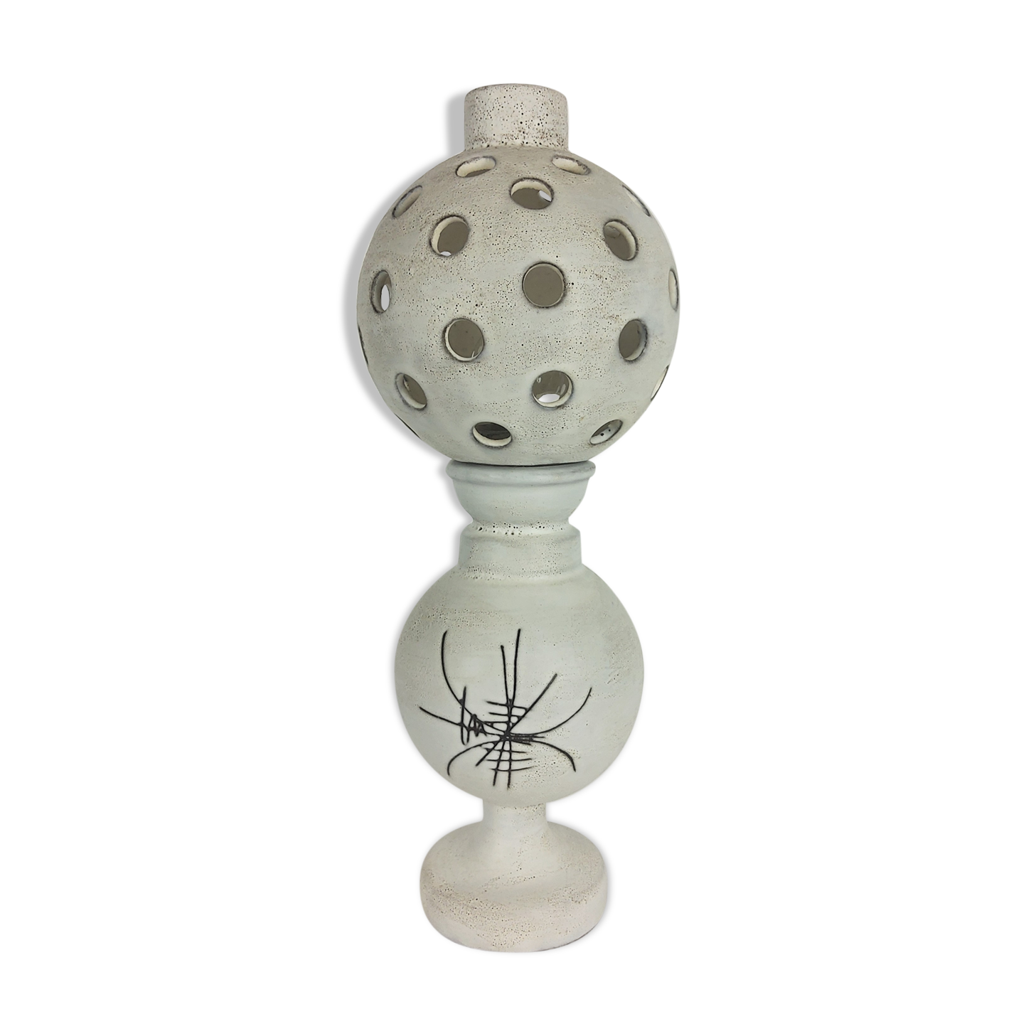 Henri Cimal Vallauris ceramic lamp, 1960