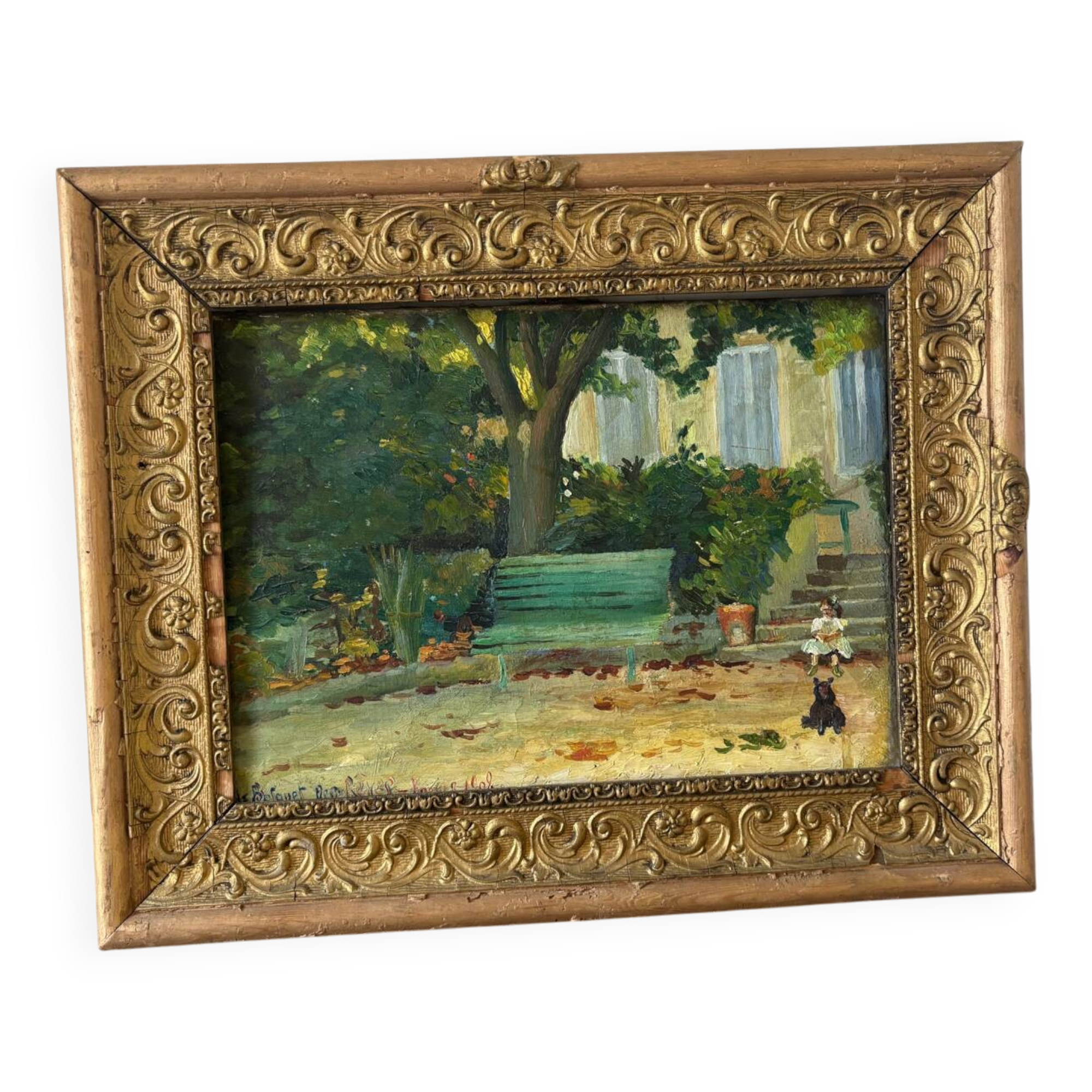 Game scene dated 1909