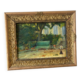 Scène de jeu datée 1909