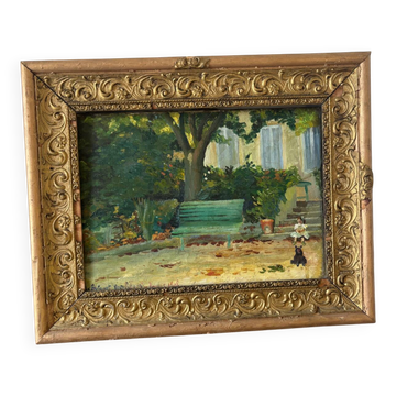 Game scene dated 1909
