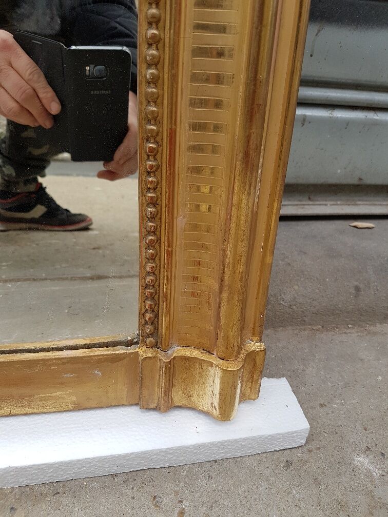 Large Louis-Philippe mirror 180 cm c 111 cm