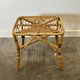 Vintage Italian bamboo square coffee table, 1960s.