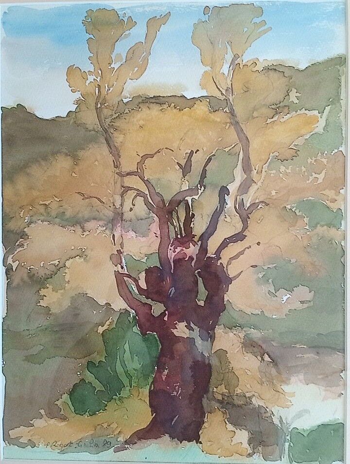 Pascale Rigat-Esselin (born 1952) - Watercolor - 37 x 28 cm