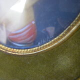 Miniature painting on natural material