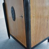 Bahut haut Art déco 1930 cartouche ébène