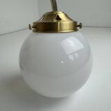 Pair of vintage opaline wall lights