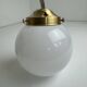 Pair of vintage opaline wall lights