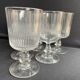 6 grands verres en cristal taillé XIXème
