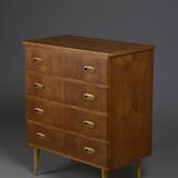 Scandinavian Teak Chest of Drawers, 1960s