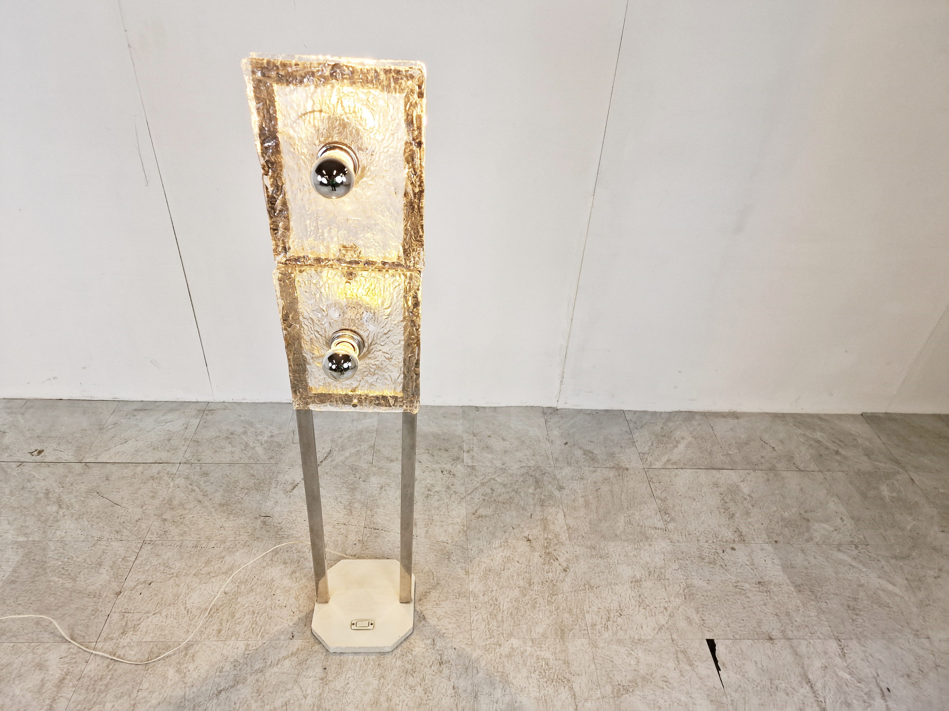 Mid century Murano glass floor lamp, 1970s