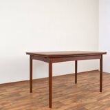 Table à manger extensible en teck danois du milieu du siècle, années 1960.