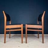 Mid-century dining chair set, Italy, 1970s