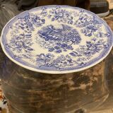 Assiette en porcelaine bleue ironstone