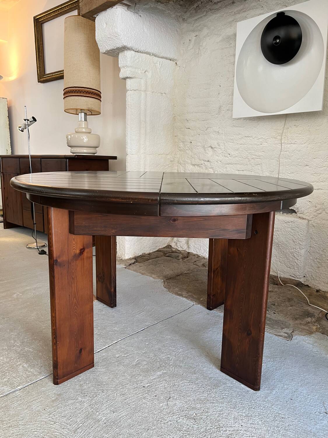 Silvio Coppola Table and 4 Chairs Set 1970