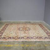 Fine Hand-knotted Tabriz Persian rug with fringes, Middle East, 2000s