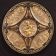 19th century gilded wooden shield signed F. Barbedienne Paris