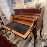 Petit bureau secrétaire Napoléon III en acajou, 19ème siècle