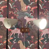 Large double wall light, Scandinavian design, 1950s