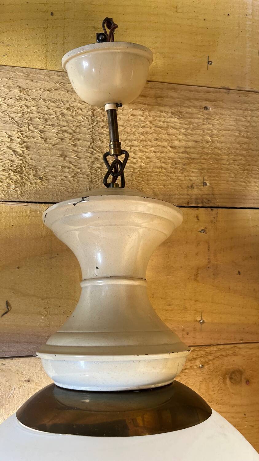 Opaline ball pendant from the 1950s