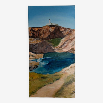 Painting the Belle Île lighthouse in lert