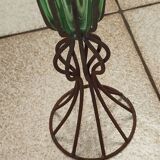 19th-century blown glass vase – Murano style with mount