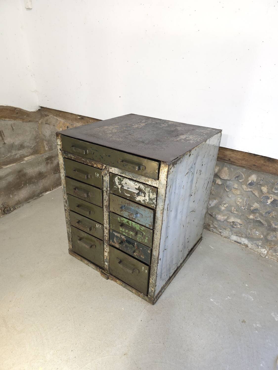 French army trade furniture with drawers