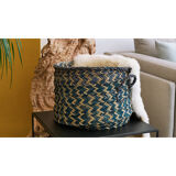 Natural rush storage basket