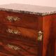 small jump commode in mahogany in Empire style