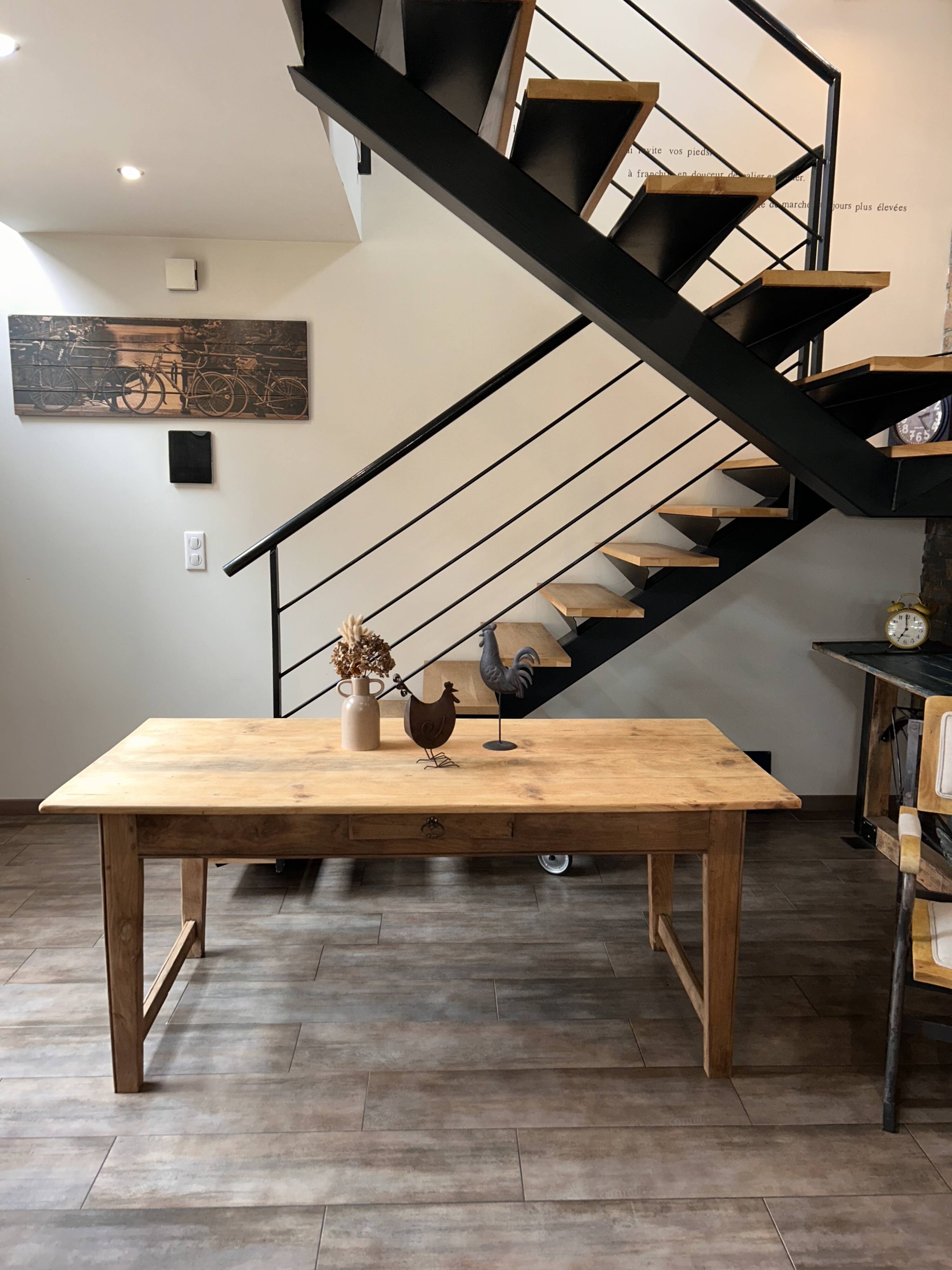 Renovated farmhouse table