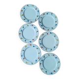 Set of porcelain plates with a frieze from Royal Limoges.