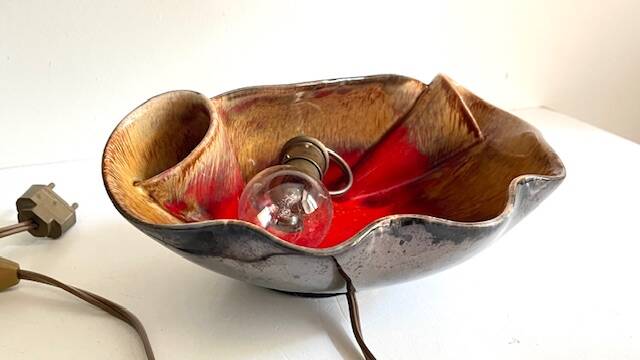 Lampe coquillage vallauris vintage