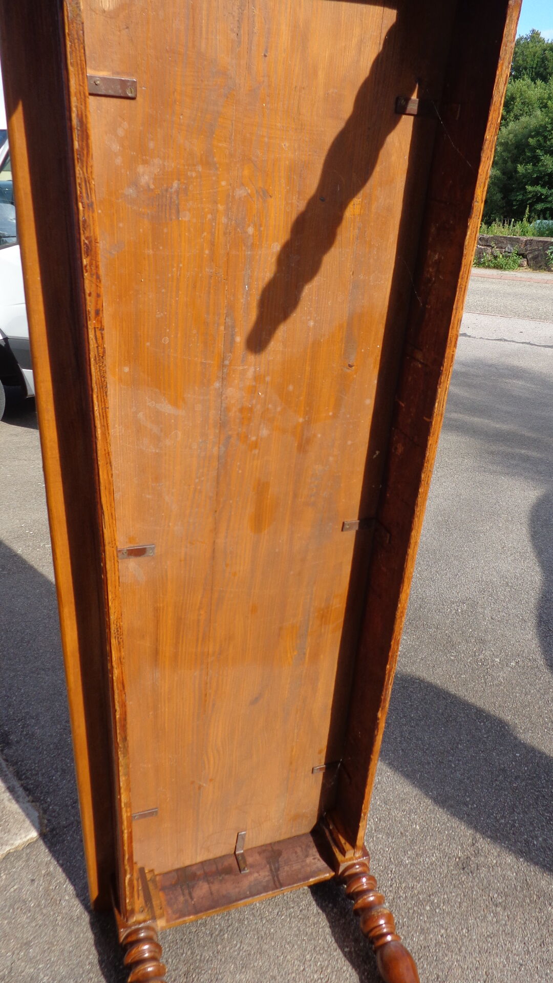 Large bistro table turned feet