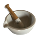 Porcelain mortar with pestle