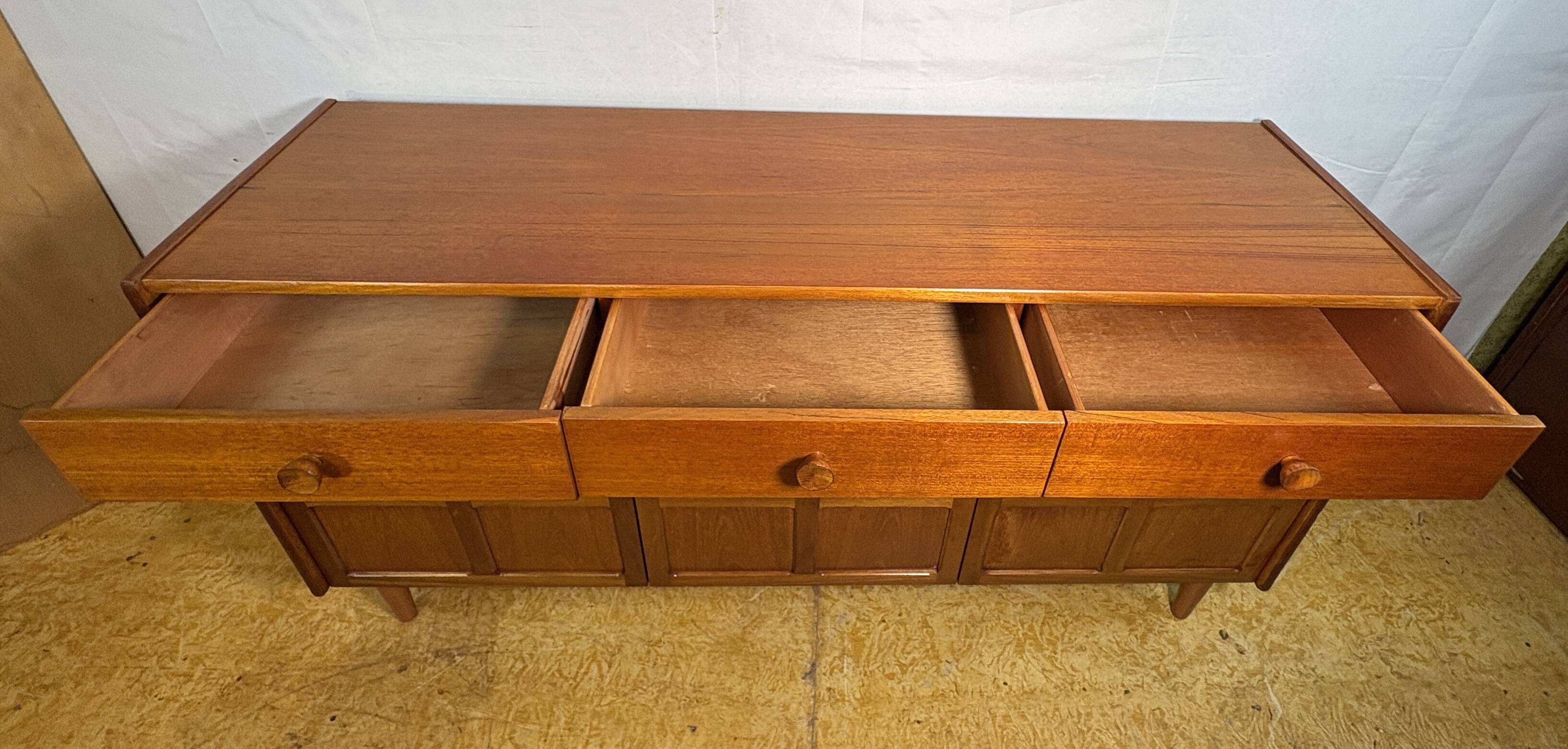 Mid Century Retro Teak Sideboard by Nathan Circa 1960-1970  A highly desira