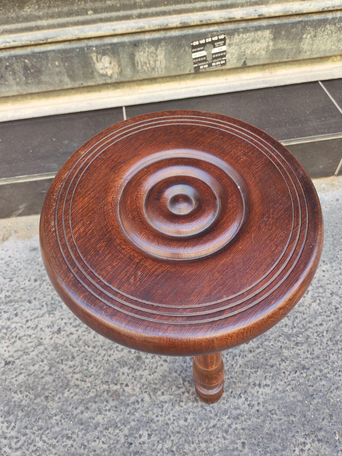 Vintage tripod stool