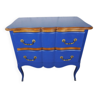 Revamped Louis XV style 2-drawer chest of drawers