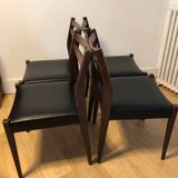 Series of 4 vintage Scandinavian style chairs
