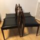 Série de 4 chaises vintages style scandinave