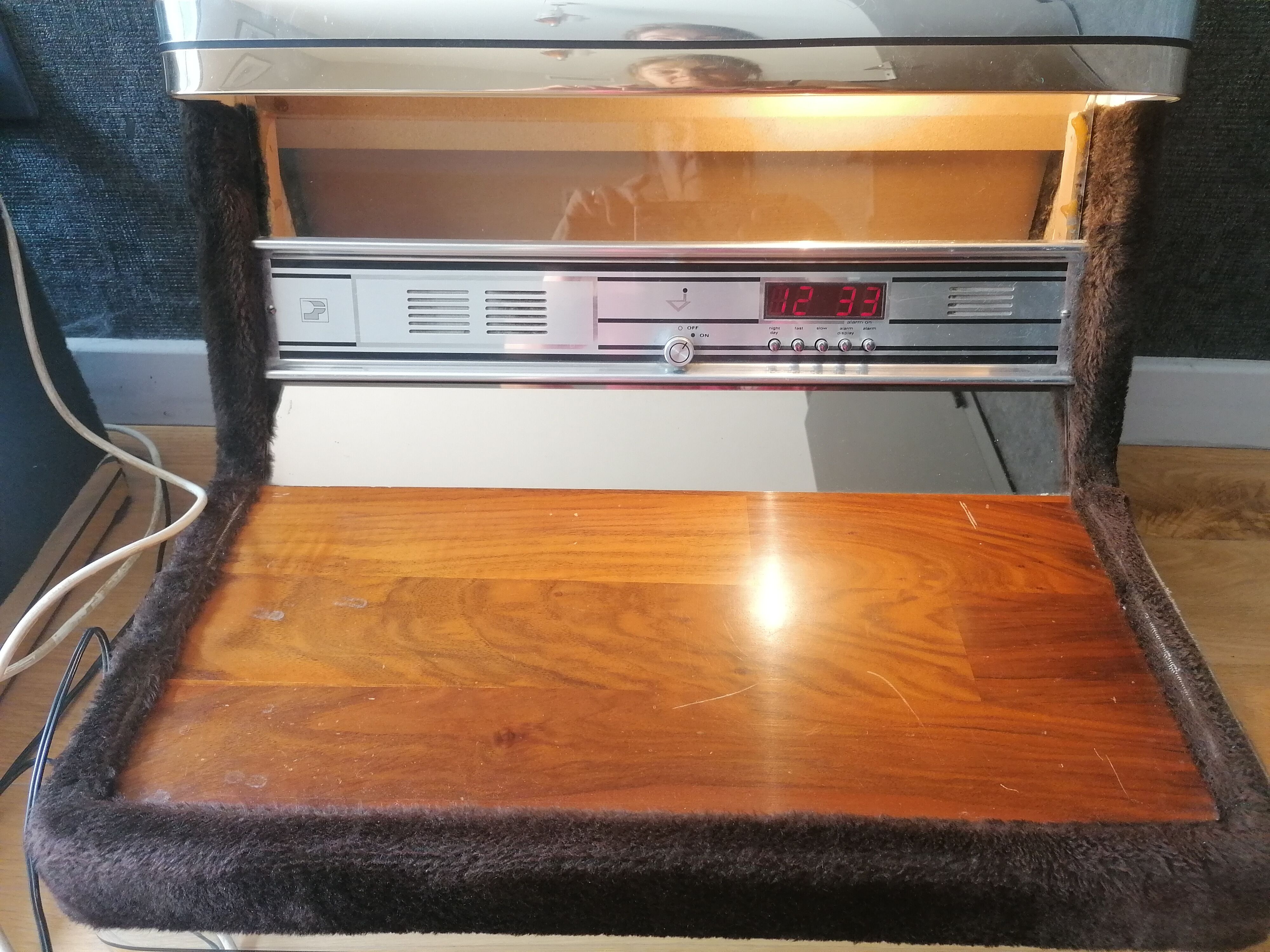 Vintage bedside table.