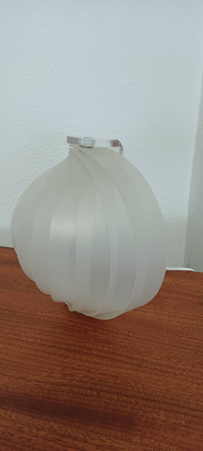 Moon slatted wall light