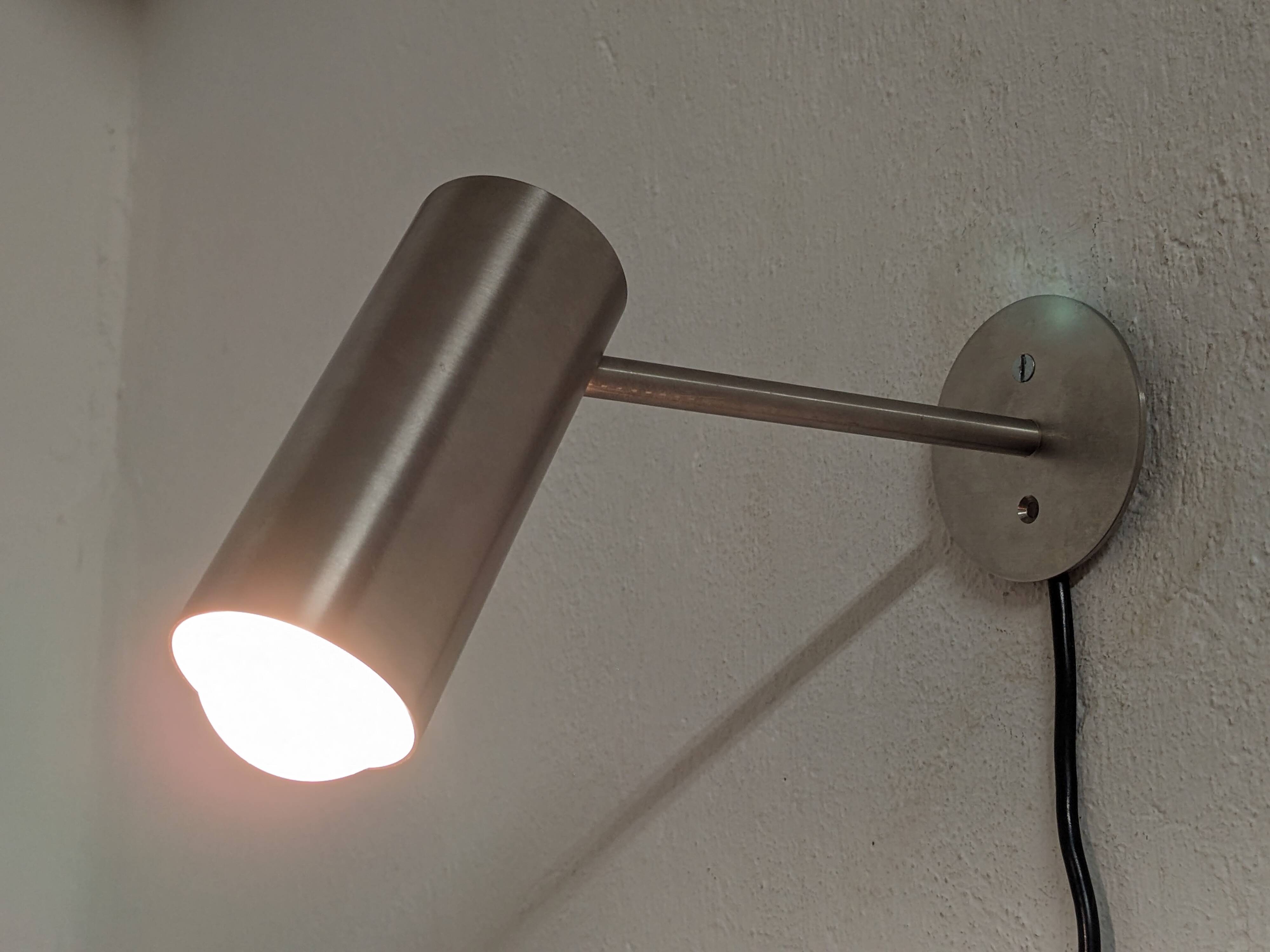 Stainless steel spotlight, 60s-70s