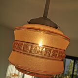 Vintage glass globe pendant lamp
