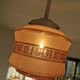 Vintage glass globe pendant lamp